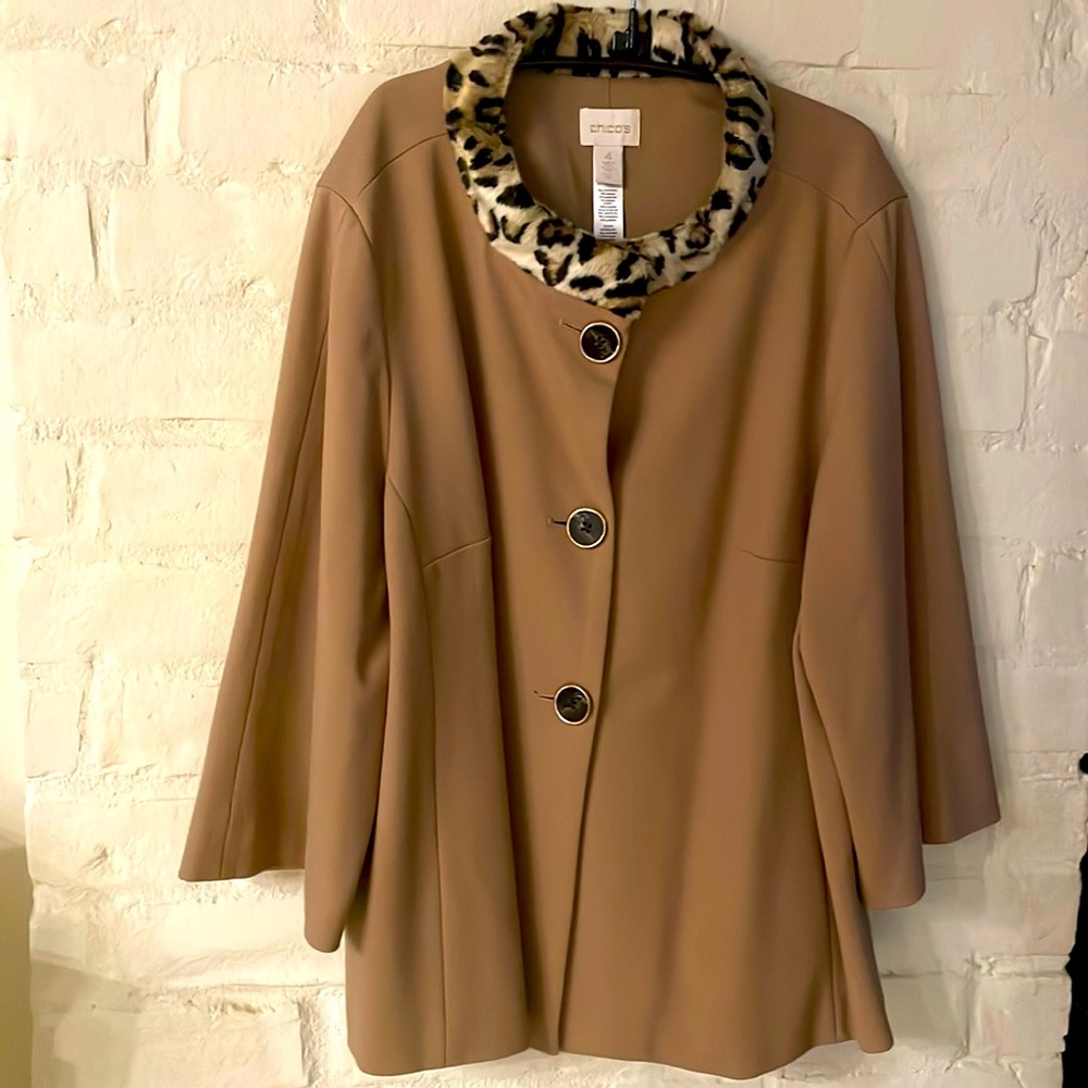 Chico’s Size 4 Camel Jacket